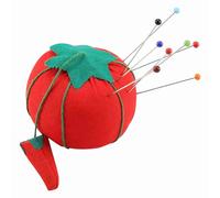 VBESTLIFE Accesorio de Costura del Sostenedor del Alfiletero de la Aguja de la Forma de la Bola del Tomate para la Organización de las Agujas de los Alfileres