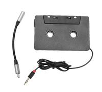 VBESTLIFE Adaptador de Casete para Coche a Auxiliar, Adaptador Universal de Casete con Cable de Audio Auxiliar Tipo C de 3,5 Mm, Salida Estéreo de 4 Canales para Teléfono, MP3 y Tableta.