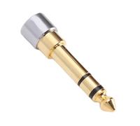VBESTLIFE Adaptador de Conector para Auriculares, Convertidor Estéreo Macho de 6,35 Mm a Hembra de 3,5 Mm Chapado en Oro, para Amplificador de Guitarra, Equipo HiFi