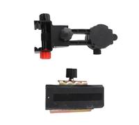 VBESTLIFE Adaptador de Herramienta de Nivel de Soporte, Cabezal de Poste Telescópico de Rotación de 360 grados, Multifuncional, Resistente, para Carreteras, Túneles, Puentes, Hierro ABS