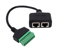 VBESTLIFE Adaptador de Terminal de Tornillo RJ45 8P8C Hembra a 8 Pines