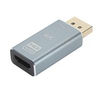 VBESTLIFE Adaptador Displayport a HDMI, Convertidor DP a HDMI Chapado en Oro 4K 30Hz 24K, Puerto de Visualización Unidireccional a HDMI, para Televisores, Proyectores, Pantallas