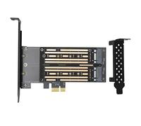 VBESTLIFE Adaptador M.2 NVMe SSD NGFF a PCIE, Adaptador Dual M.2 PCIE de 6 Gbps para Fijar M2 SATA 22110 2280 2260 2242 2230mm Tamaño