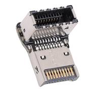 VBESTLIFE Adaptador Tipo E de Placa Base de Computadora, USB 3.1 10 Gbps 3.2 20 Gbps Tipo E Codo de 90 Grados para Transferencia de Datos de Alta Velocidad y Gestión de Cables (PH76EE-B)