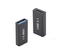 VBESTLIFE Adaptador USB C Hembra A USB A Hembra, 2 Unidades, para Conexión de Dispositivos