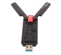 VBESTLIFE Adaptador WiFi de Doble Banda 1800Mbps con Antenas Duales 3dbi, Interfaz USB3.0 para PC Portátiles, 2,4 GHz 5 GHz, para Win 10 Win 11