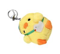 VBESTLIFE Adorable Llavero de Felpa con Diseño de Pollito, Decoración de Mochila Esponjosa para Todas las Edades, Llavero de Muñeca de Peluche Hecho a Mano, 2,8 X 3,5 Pulgadas (chica polluelo)