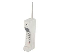 VBESTLIFE Adorno Retro para Teléfono Celular, Modelo de Teléfono Celular de Ladrillo Portátil Antiguo de los Años 80 y 90, Accesorio Fotográfico de Simulación para Decoración de Fiestas, (White)