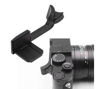 VBESTLIFE Agarra del Pulgar de la Cámara para la Cámara Q2, Agarre de la Mano Ergonómica de Aleación de Aluminio con Soporte de Zapatilla Caliente, Amortiguación de Vibración, Protección (Black)