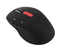 VBESTLIFE AI Wireless Mouse, Traducción de Tipificación de Voz 6 en 1, Conectividad Bluetooth de Modo Múltiple, Diseño Ergonómico Recargable para la Computadora Portátil PC (Black)