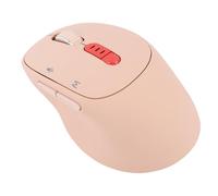 VBESTLIFE AI Wireless Mouse, Traducción de Tipificación de Voz 6 en 1, Conectividad Bluetooth de Modo Múltiple, Diseño Ergonómico Recargable para la Computadora Portátil PC (Rosa Claro)