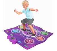 VBESTLIFE Alfombra de Baile para Niños de 3 a 12 Años, Almohadilla de Baile con 6 Botones Iluminados y Bluetooth, 6 Modos de Juego, Regalos de Cumpleaños de Navidad