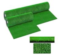 VBESTLIFE Alfombra de Césped Artificial, Alfombra Sintética para Interior y Exterior con Diseño Antideslizante y Transpirable, Césped Realista para Entrenamiento de Mascotas, Decoración de Jardín,