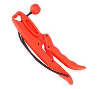 VBESTLIFE Alicates de Pesca flotantes de plástico, alicates de Labio de plástico Flotante con cordón, alicates de Agarre de Labio de Pescado Grabber Keeper Fishing Tackle(Rojo S)