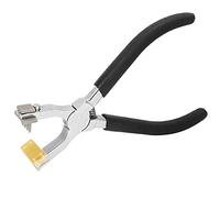VBESTLIFE Alicates Perforadores de Costura de Acero Inoxidable, Cincel de Punta de Cuero de Boca Plana, Perforador de Manualidades de Bricolaje Resistente para Reparación de Cinturones, Zapatos y