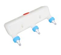 VBESTLIFE Alimentador de Leche para Animales de 3L, Alimentador para Cachorros con 3 Chupetes, Lámpara para bebé, Alimentador de Leche de Cabra, Equipo para Beber en Granja