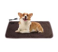 VBESTLIFE Almohadilla Calefactora para Mascotas, 3 Almohadillas Calefactoras para Perros y Gatos con Temperatura Ajustable, Carga USB, Alfombrilla Eléctrica Calefactora para Perros para (café Oscuro)