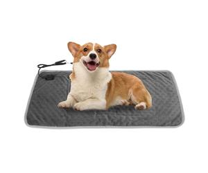 VBESTLIFE Almohadilla Calefactora para Mascotas, 3 Almohadillas Calefactoras para Perros y Gatos con Temperatura Ajustable, Carga USB, Alfombrilla Eléctrica Calefactora para Perros para (Gray)