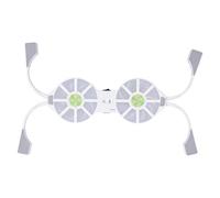 VBESTLIFE Almohadilla de enfriamiento para computadora portátil, 4 Colores, Plegable, Ventilador Doble, Gran Volumen de Aire, radiador, disOS Xor de Calor, computadora portátil, Enfriador USB(Blanco)