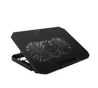 VBESTLIFE Almohadilla de Refrigeración para Portátiles de 12 a 17 | Enfriador de Ventilador Silencioso, Altura Ajustable, Topes Antideslizantes, Puertos USB Duales, Rápida Disipación de Calor