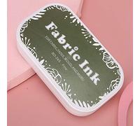 VBESTLIFE Almohadilla de Tinta de Colores, Accesorios de Bricolaje, Tinta de Color Brillante para Tela de Papel para Sellos de Goma, Duradera y Segura, para Manualidades (BD-265 Verde Pino)
