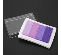 VBESTLIFE Almohadilla de Tinta para Sello de Bricolaje No Tóxica para álbum de Recortes, Almohadilla de Tinta de Colores Degradados Fácil de Usar para Sello de Goma, 7,6 * 5,2 * 1,8 Cm, Plástico,