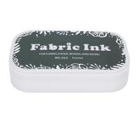 VBESTLIFE Almohadilla de Tinta para Sellos de Goma, Tinta de Color Brillante y Lavable, para Proyectos de Bricolaje de Madera, Tela de Papel (BD-263 verde bosque)