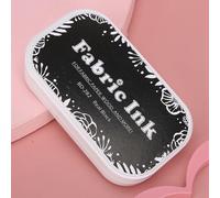 VBESTLIFE Almohadilla de Tinta para Sellos de Goma, Tinta de Color Brillante y Lavable, para Proyectos de Bricolaje de Madera, Tela de Papel (BD-282 negro puro)