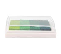 VBESTLIFE Almohadilla para Sello de Tinta con Degradado de Acuarelas Lindas para Decoración de álbumes de Recortes de Bricolaje, Almohadilla de Tinta Ecológica Segura para Sello de Goma, 5 Colores,