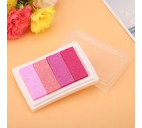 VBESTLIFE Almohadilla para Sello de Tinta Ecológica Colorida para álbum de Recortes, Almohadilla de Tinta Degradada Fácil de Usar para Sello de Goma de Bricolaje, 7,6*5,2*1,8 Cm, 5 Colores, Esponja