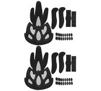 VBESTLIFE Almohadillas de Repuesto para Casco de Ciclismo, 2 Juegos de Alfombrillas de Cojines de Casco de Esponja para Casco de Bicicleta y Motocicleta