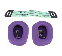 VBESTLIFE Almohadillas para el Oído Auriculares, Espuma de Memoria de Alta Densidad con Malla Transpirable y Correas de Banda para la Cabeza para G733 Wireless, G335 Auriculares de Juegos (Purple)