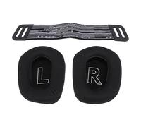 VBESTLIFE Almohadillas para el Oído Auriculares, Espuma de Memoria de Alta Densidad con Malla Transpirable y Correas de Banda para la Cabeza para G733 Wireless, G335 Auriculares de Juegos (Black)