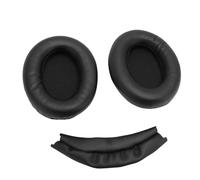 VBESTLIFE Almohadillas para los Oídos y Kit de Repuesto para Diadema para Auriculares Supraaurales WH-1000XM3, Almohadilla para la Cabeza y Pieza de Reparación de Almohadillas (Black)