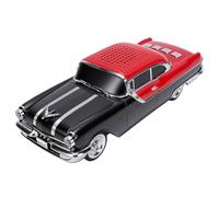 VBESTLIFE Altavoz Bluetooth Retro para Coche, Altavoz Inalámbrico Portátil con Efecto de Luz LED para Decoración de Escritorio de Fiesta de Reunión (Black)
