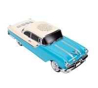 VBESTLIFE Altavoz Bluetooth Retro para Coche, Altavoz Inalámbrico Portátil con Efecto de Luz LED para Decoración de Escritorio de Fiesta de Reunión (Verde Pavo Real)