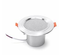 VBESTLIFE Altavoz de Techo de 3 Pulgadas, Altavoz Redondo de 12 W para Techo con Diseño de Clip de Resorte para Graves Potentes, para Cine en Casa y Música Ambiental Comercial.