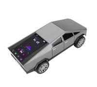 VBESTLIFE Altavoz Portátil Réplica de Camioneta Bluetooth, con Pantalla Dinámica, Sonido HD, Emparejamiento TWS, Radio FM, Micrófono Incorporado, Luz LED para Fiesta (Gray)