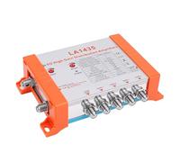 VBESTLIFE Amplificador de Distribución de 4 Vías, Ganancia de 35 DB con Tecnología de Cascada de Bucle IRS y Filtro 5G LTE, para Múltiples Conexiones de TV y Sistemas de Cable. (Enchufe de la UE)