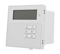 VBESTLIFE Amplificador de Música de Montaje en Pared de 4 Vías con Bluetooth 5.3, Salida de 40 W, Pantalla LCD y Control Remoto IR para Audio Doméstico y Comercial