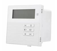 VBESTLIFE Amplificador de Música de Montaje en Pared de 4 Vías, Reproductor de Audio Inalámbrico Bluetooth 5.3 con Pantalla LCD y Control Remoto, para Oficina en Casa, Cafetería