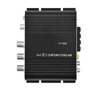 Vbestlife Amplificador de Potencia de Audio Mini Hi-Fi 2.1 Estéreo Auto Car Home Amplificador Digital (Negro)