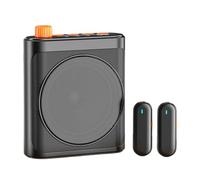 VBESTLIFE Amplificador de Voz Inalámbrico, Altavoz Portátil de 15 W con Bluetooth 5.4, 2 Micrófonos de Solapa Magnéticos, Reducción de Ruido ANC, para Profesores, Guías Turísticos, (Black)