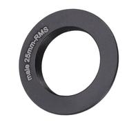 VBESTLIFE Anillo Adaptador de Lente de Objetivo de Microscopio, Adaptador RMS de Aleación de Aluminio para Objetivos de Microscopio y Lentes de Interfaz RMS de Cámara (25mm)
