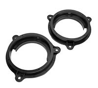 VBESTLIFE Anillo de Soporte Adaptador de Altavoz, Espaciadores de Altavoces de Coche ABS Negro de 6,5 Pulgadas con Arnés de Cables para Murano 2000-2019, Kit de Montaje de Puerta de 2 Piezas para