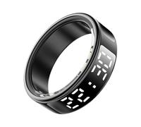 VBESTLIFE Anillo Inteligente con Pantalla, Rastreador de Acondicionamiento de Aptitud de Acero Inoxidable con Múltiples Modos Deportivos a Prueba de (ID 19.9 mm / 0.78in)