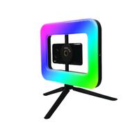 VBESTLIFE Anillos de Luz RGB Magnéticos para Selfies, Luz de Video LED de Mano con Doble Lado Magnético 390 LED 3000K-6000K 10 Brillo 2000mAh para Videos en Vivo