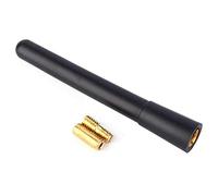 VBESTLIFE Antena Corta y Rechoncha Negra para Camión de Coche, Radio Am FM, Mástil Aéreo con Tornillo, Fácil de Instalar, 100% Nuevo