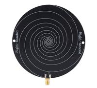 VBESTLIFE Antena de Banda Ultra Ancha de 0,51-10 GHz, Antena en Espiral Equiangular Polarizada Circular Izquierda Derecha con Conector Hembra SMA