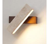 VBESTLIFE Apliques de Pared LED para Dormitorio, 3000k Iluminación Tibia, Lámpara de Pared de Roble Rotativo de 180 ° de Roble para la Sala de Estar Junto a la Sala de Estar (color nuez)